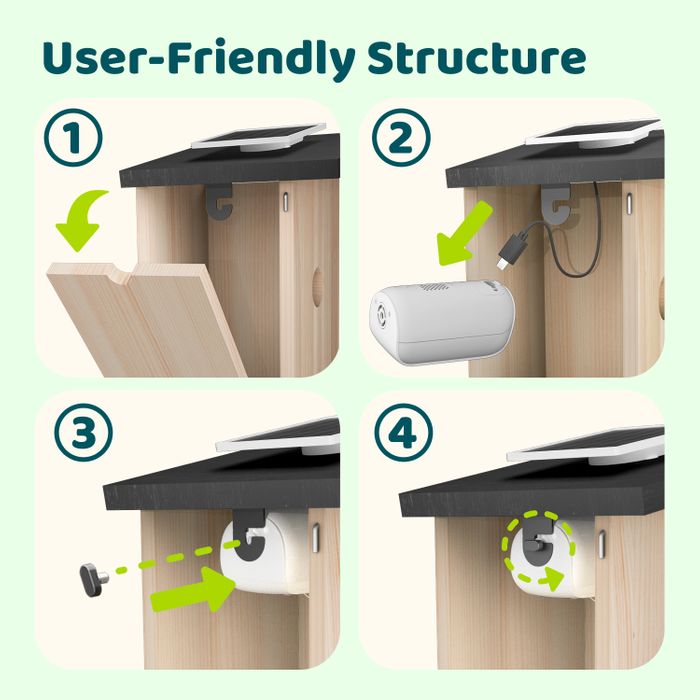 Birdfy bird house Ebony