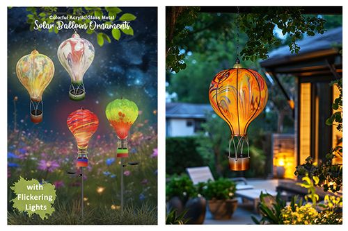 Solar Hot Air Balloon Decoration