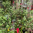 Cluster of 3 Glass garden Feature