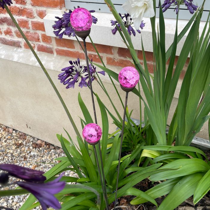 Colourful Cluster of 3 Garden Decor