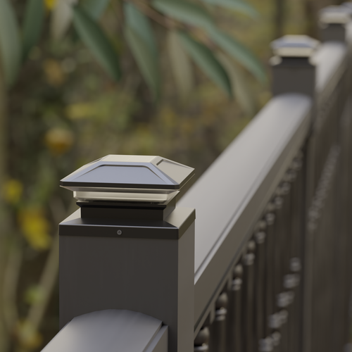 APS Adapt-A-Glow Solar fence topper *Fits all fence posts Retail Ready*