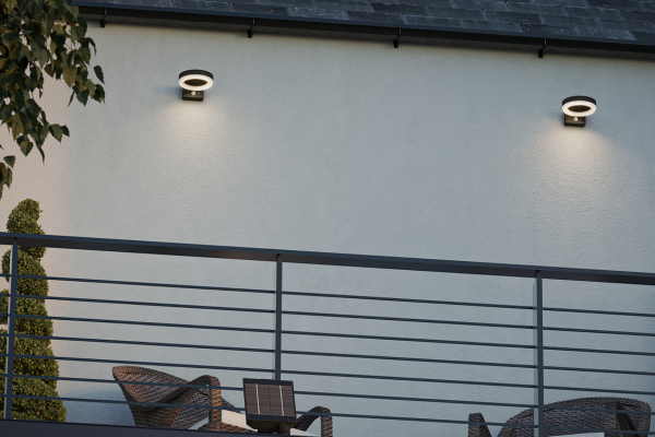 Antheia solar wall light