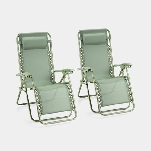 Verona Sage Green Zero Gravity Chair – Set of 2