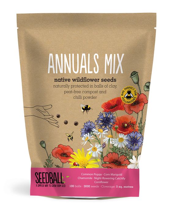 Wildflower Seed Balls - 100-Ball Grab Bags