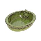 FB669 - Ceramic Bird Bath with Frog Motif