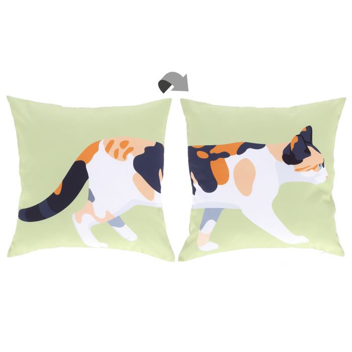 BK043-Outdoor Cushion Calico Cat