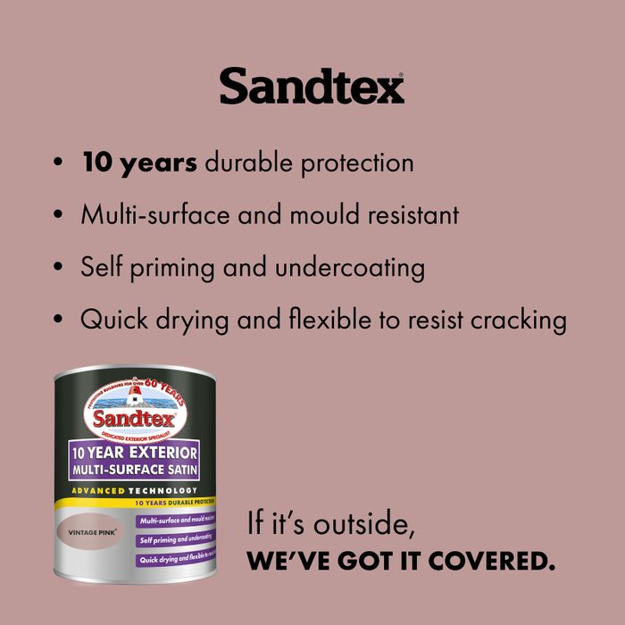 Sandtex 10 Year Exterior Multi-Surface Satin Paint