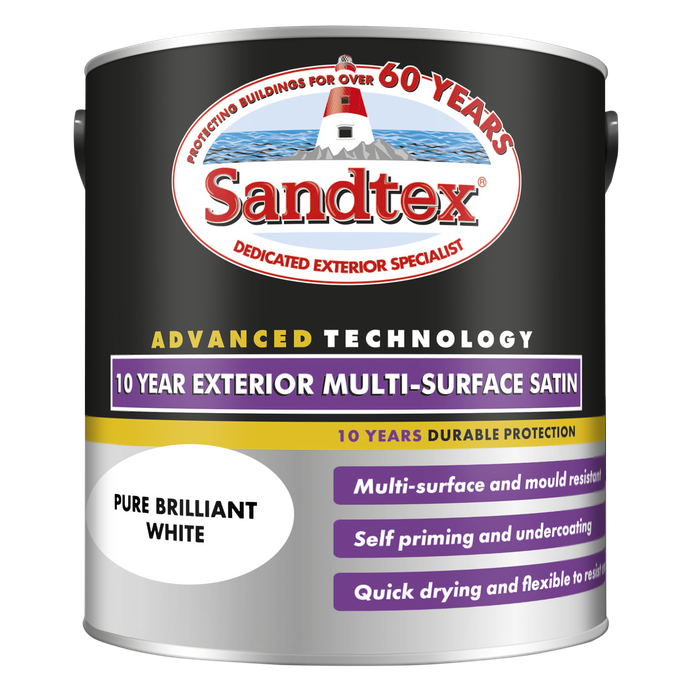 Sandtex 10 Year Exterior Multi-Surface Satin Paint