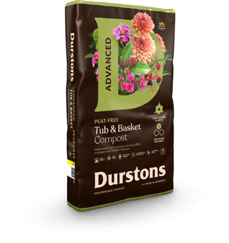 Durstons Advanced 40L Peat Free Tub & Basket Compost