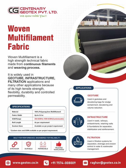 PP Woven Multifilament Geotextile