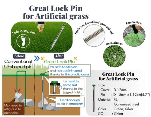 Great Lock Pin for Artificial grass