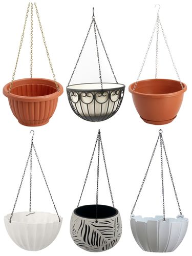 Multi-Style Hanging Plant Basket Flower Pots KD70XX