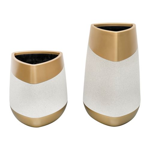 Two-Tone Modern Decorative Flower Pots KD6791-KD6793
