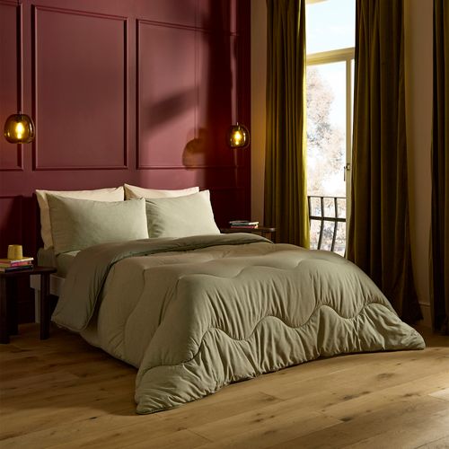 Night Lark Coverless Duvet Olive Green