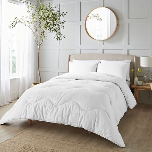 Night Lark Coverless Duvet Seersucker Polar White