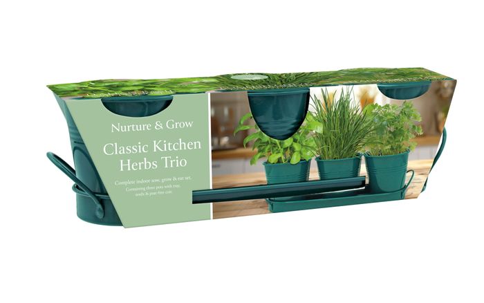 Classic Kitchen Herbs Trio Grow Set