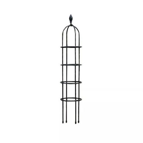 garden obelisk, metal obelisk, iron plant obelisk, rose obelisk, climbing plant support, outdoor vine obelisk, weatherproof garden obelisk, tall trellis obelisk, cottage garden decor