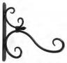 wall bracket, metal wall bracket, iron plant bracket, hanging basket bracket, flower pot wall holder, outdoor wall hanging bracket, garden wall decor, wrought iron bracket