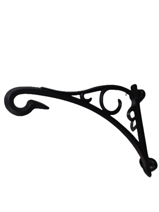 wall bracket, metal wall bracket, iron plant bracket, hanging basket bracket, flower pot wall holder, outdoor wall hanging bracket, garden wall decor, wrought iron bracket
