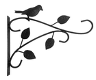 wall bracket, metal wall bracket, iron plant bracket, hanging basket bracket, flower pot wall holder, outdoor wall hanging bracket, garden wall decor, wrought iron bracket