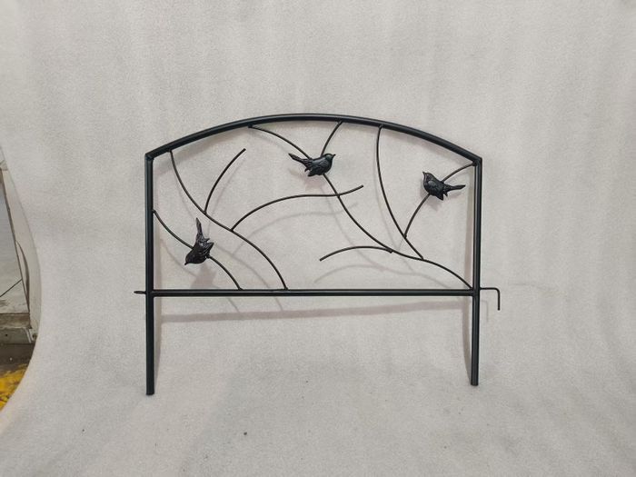 garden fence, metal garden fence, wrought iron fencing, decorative garden border fence, ornamental lawn edging, outdoor metal boundary fencing, weatherproof garden fencing, cottage garden decor