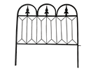 garden fence, metal garden fence, wrought iron fencing, decorative garden border fence, ornamental lawn edging, outdoor metal boundary fencing, weatherproof garden fencing, cottage garden decor