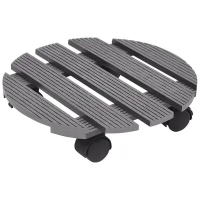 plant caddy, metal plant caddy, wheeled plant trolley, plant pot stand with wheels, outdoor plant mover, wrought iron plant caddy, rolling planter holder,WPC garden plant moving tray
