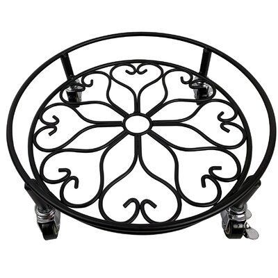 plant caddy, metal plant caddy, wheeled plant trolley, plant pot stand with wheels, outdoor plant mover, wrought iron plant caddy, rolling planter holder,WPC garden plant moving tray