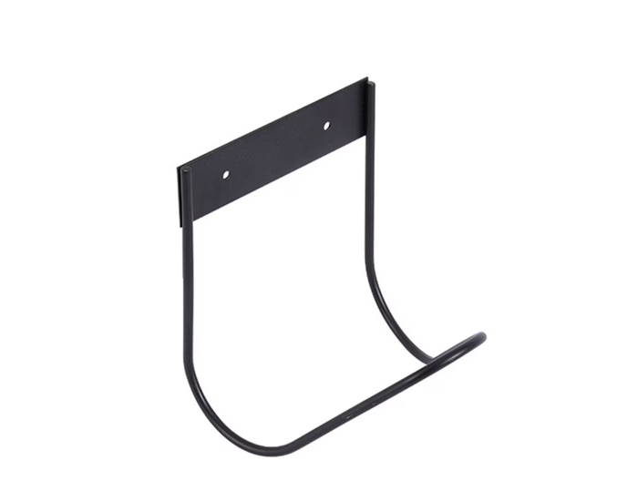 water pipe holder, garden hose holder, metal hose bracket, wrought iron pipe hanger, outdoor wall pipe holder, garden hose storage bracket, exterior pipe rack, garden tidy accessory