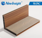 Round Hole Co-extruded WPC Decking Boutique Walkway