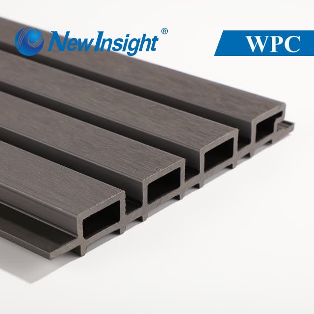 Dual-Tone Co-extruded WPC Wall Panel Commercial Facade