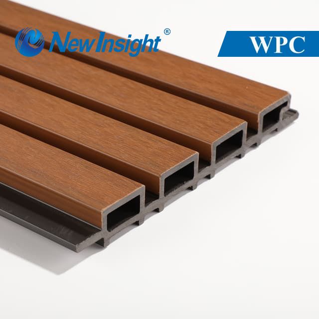 Dual-Tone Co-extruded WPC Wall Panel Commercial Facade