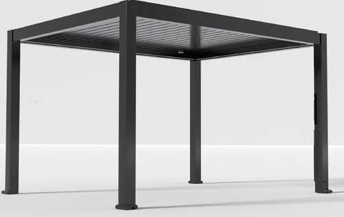 Louvered roof pergola