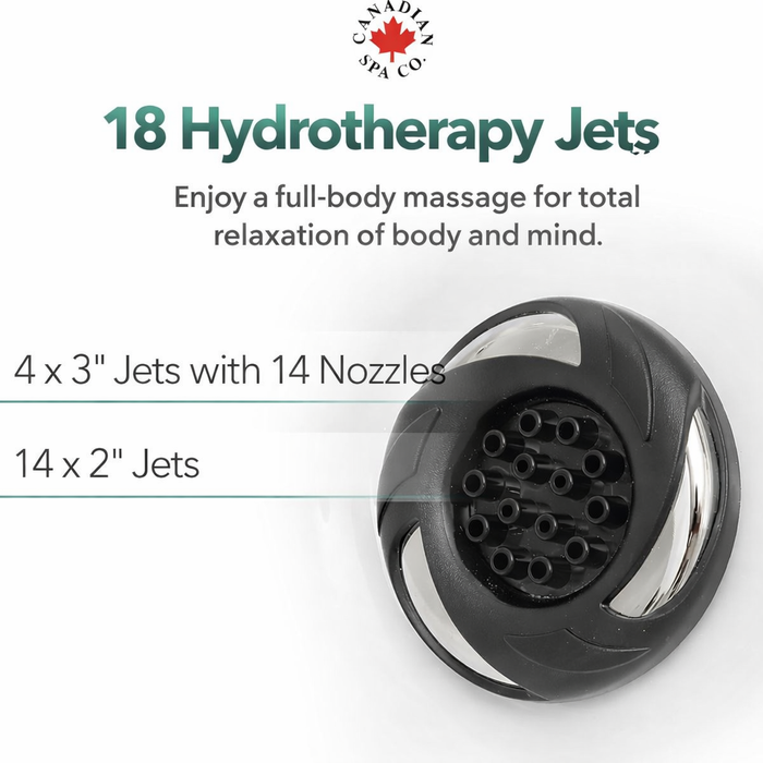 Cornwall  Plug & Play Hot Tub | 5-Person 18-Jet  1980x1980x730mm