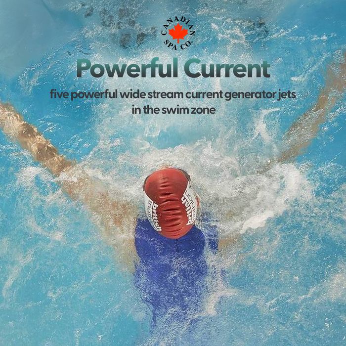 13ft Swim Spa 15HP XSPORT - St Lawrence Sport | 12-Person Capacity · 4 Seats | 390 x 226 x 120 cm