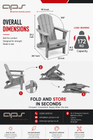 APS Composite Adirondack Garden Chair