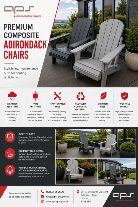 APS Composite Adirondack Garden Chair