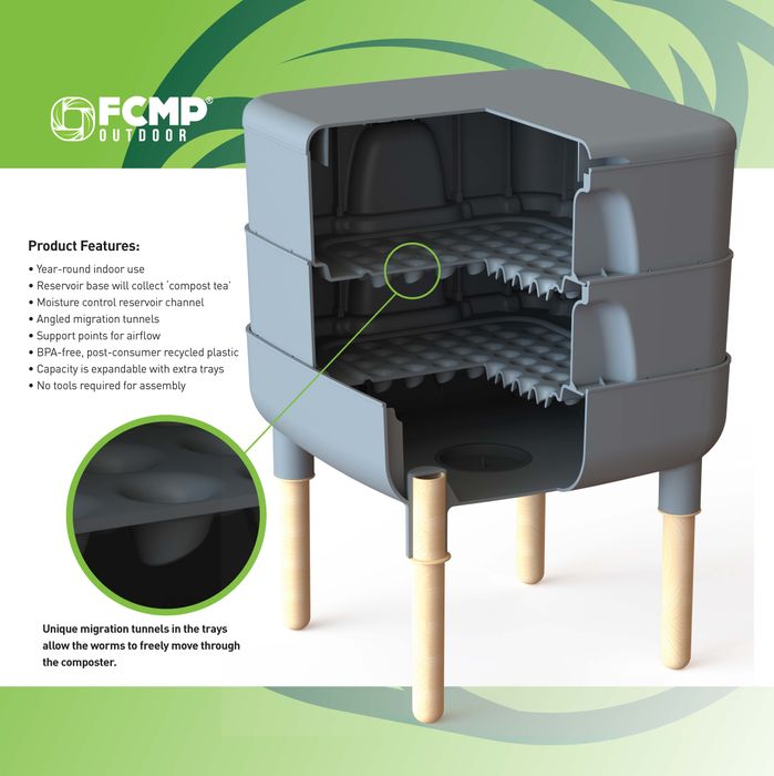The Essential Living Composter (2-tray Wormery)