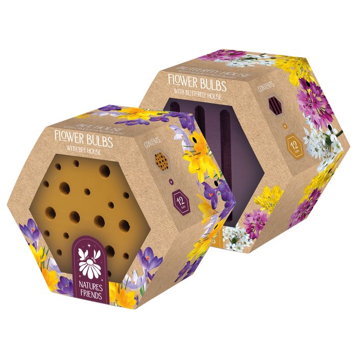 Bee & Butterfly House with bulbs