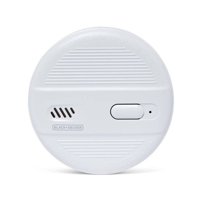 Battery Powered Smoke Alarm with 9V Battery Included. Easy Install Fire Detector for Hallways, Landings & Living Rooms