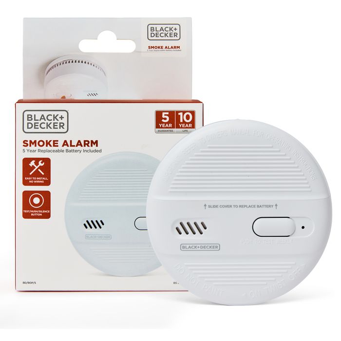 Battery Powered 10 Year Sensor Life with 5 Year Replaceable Battery. Suitable For Hallways, Landings, Living Rooms