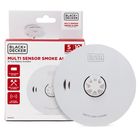 Battery Powered With 10 Year Battery Included. Easy To Install Smoke Detector Fire Alarm. Smoke Alarms for Home
