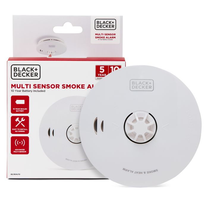 Battery Powered With 10 Year Battery Included. Easy To Install Smoke Detector Fire Alarm. Smoke Alarms for Home