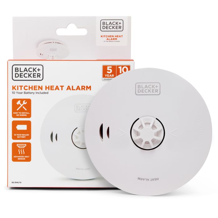 10 Year Battery Life With Built In Lithium Battery. Easy Install Heat Alarm For Home. Detector With High Quality Sensor