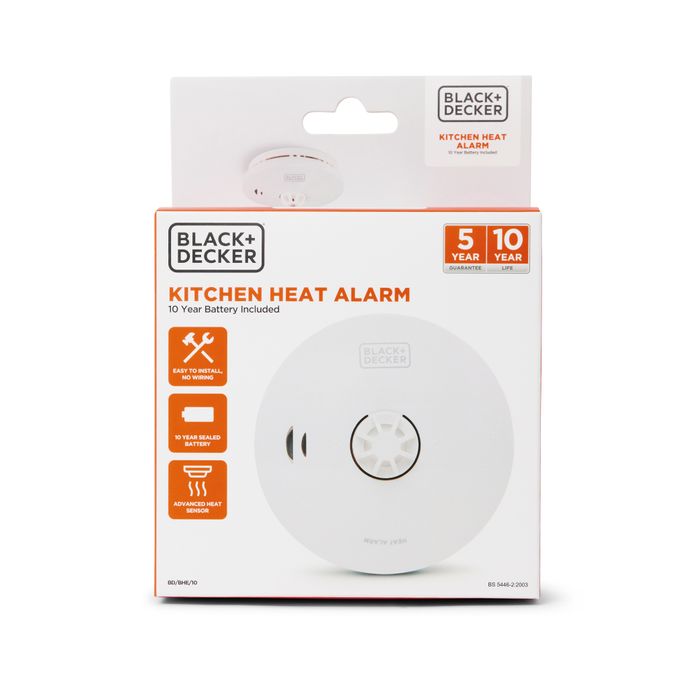 10 Year Battery Life With Built In Lithium Battery. Easy Install Heat Alarm For Home. Detector With High Quality Sensor