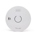 Wireless Interlinked 10-Year Lithium Smoke Alarm. Easy-Install Optical Detector, Test/Silence Button, White