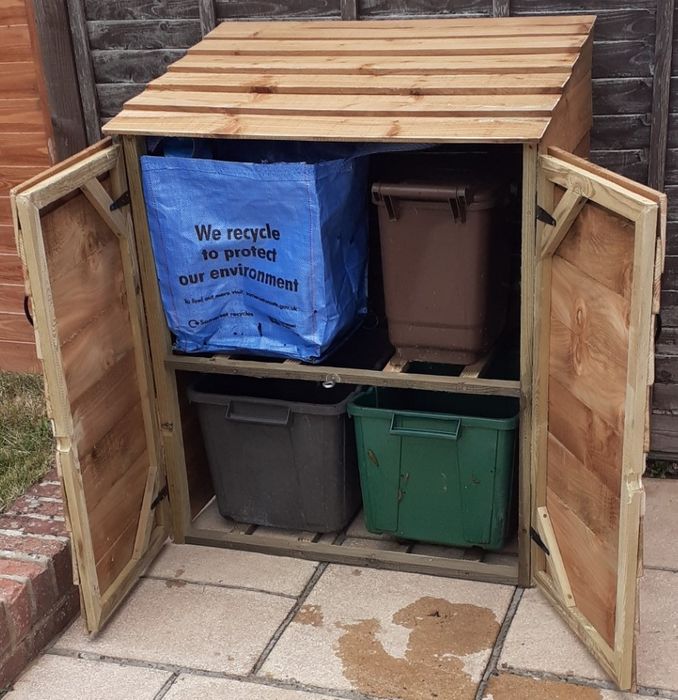 2 x 2 Four Bin Recycling Box Store