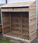 Extra Large Log Store with Kindling Shelf