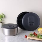 Easy Spin Salad Spinner Stainless Steel