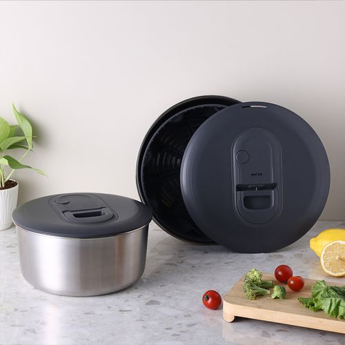 Easy Spin Salad Spinner Stainless Steel